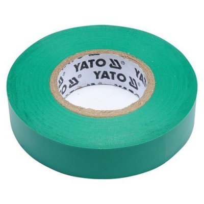 Yato Izolační páska elektrikářská PVC 15mm / 20m zelená