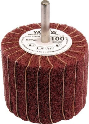 Yato Kotouč lamelový radiální 60x50 P-100 s hřídelí 6 mm
