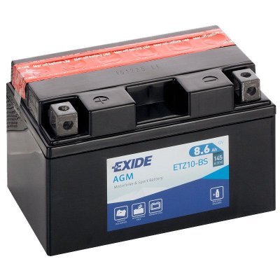 Motobaterie Exide Bike AGM 12V, 8.6Ah, ETZ10-BS