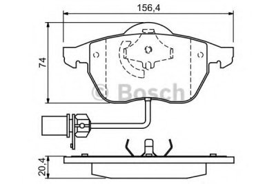 Brzdové destičky Bosch 0 986 424 482 sada přední