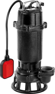 Yato YT-85350 kalové čerpadlo s drtičem, 750 W, 16000 l/h, litinové tělo, IPX8