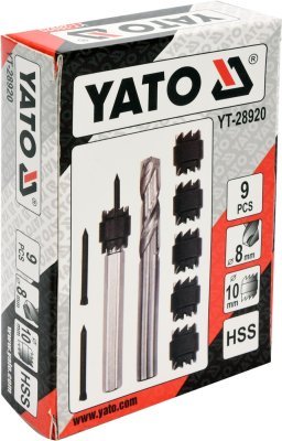 Sada pro odvrtání bodových svárů 9 ks Yato YT-28920