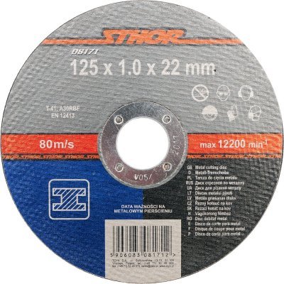 Kotouč na kov 125 x 22 x 1,0 mm Sthor TO-08171