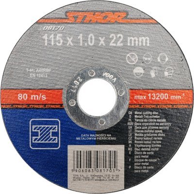 Kotouč na kov 115 x 22 x 1,0 mm Sthor TO-08170