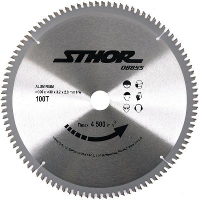 Kotouč na hliník 300 x 30 mm 100z Sthor TO-08855