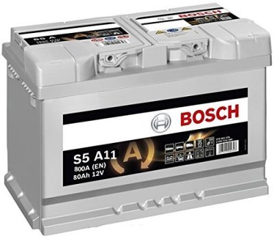 Autobaterie Bosch S5 AGM, 12V, 80Ah, 800A, S5 A11