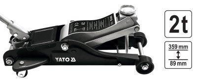 Zvedák pojízdný hydraulický Yato 2t pístový