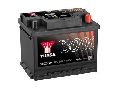 Autobaterie Yuasa YBX3000 SMF 12V, 62Ah, 550A, YBX3027