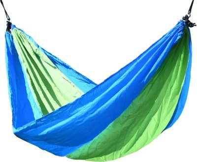 Houpací síť NYLON 275x137cm zeleno-modrá Cattara 13566