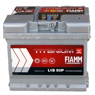 Autobaterie Fiamm Titanium PRO 12V, 50Ah, 520A, L1B 50P