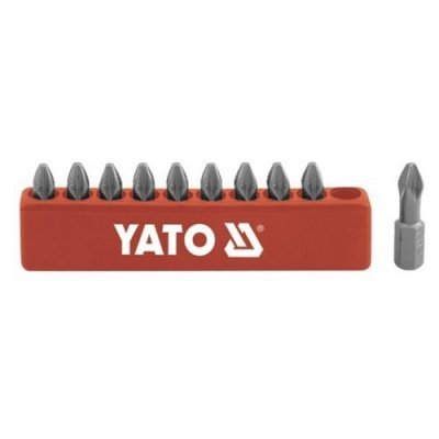 Bity 1/4" křížové PH1 Yato 10ks protiskluzové