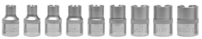 Sada nástavců 1/2" YATO TORX 9 ks