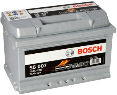 Autobaterie Bosch S5, 12V, 74Ah, 750A, S5 007