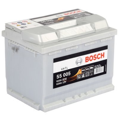 Autobaterie Bosch S5, 12V, 63Ah, 610A, S5 005