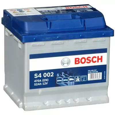 Autobaterie Bosch S4, 12V, 52Ah, 470A, S4 002