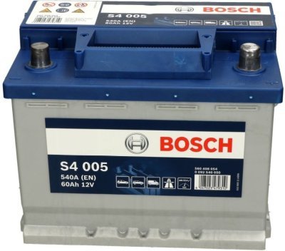 Autobaterie Bosch S4, 12V, 60Ah, 540A, S4 005