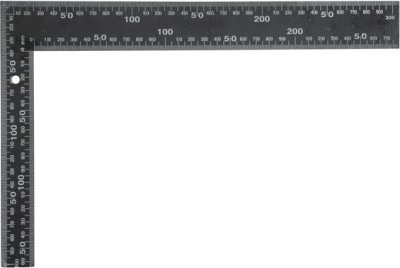 Vorel úhelník truhlářský 300 x 200 mm černý TO-18201