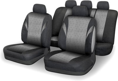 Potahy sedadel sada 9ks POLY šedé AIRBAG Compass