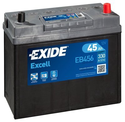 Autobaterie Exide Excell 12V 45Ah, 300A, EB456