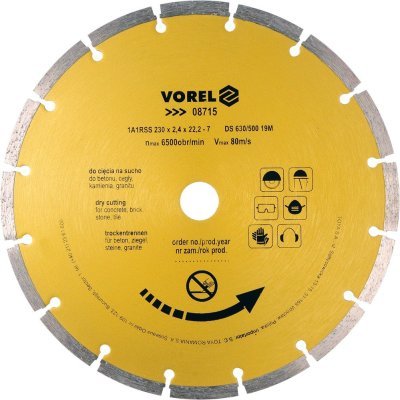 Vorel kotouč diamantový 230 x 22,2 x 2,4 mm segmentový TO-08715