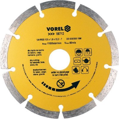 Vorel kotouč diamantový 125 x 22,2 x 1,8 mm segmentový TO-08712