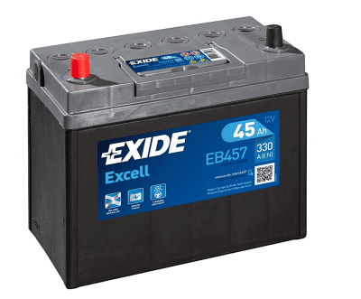 Autobaterie Exide Excell 12V, 45Ah, 300A, EB457
