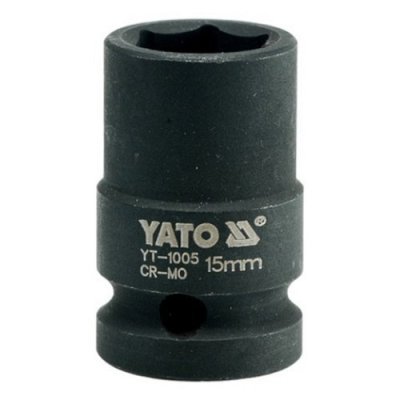 Nástavec 1/2" rázový YATO 15 mm šestihranný