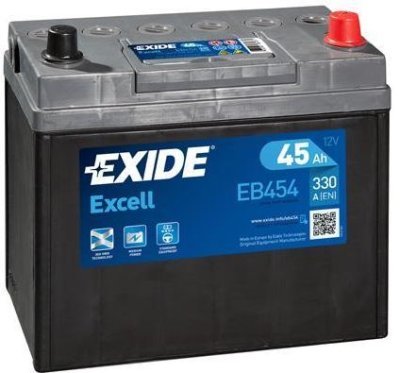Autobaterie Exide Excell 12V, 45Ah, 330A, EB454
