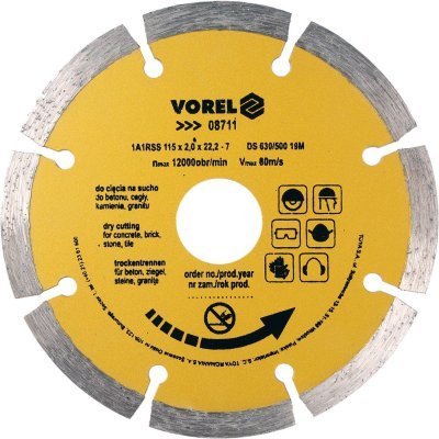 Vorel kotouč diamantový 115 x 22,2 x 2,0 mm segmentový TO-08711