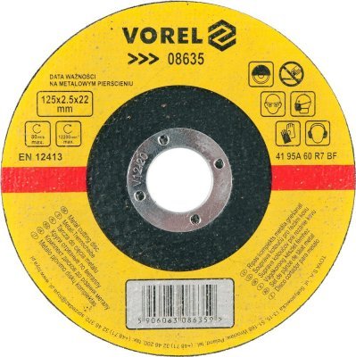 Vorel kotouč na kov 125 x 22 x 2,5 mm TO-08635