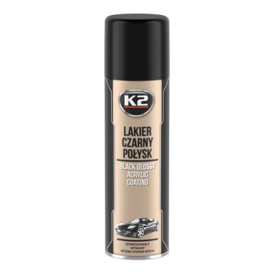 K2 akrylový lak černý lesk
