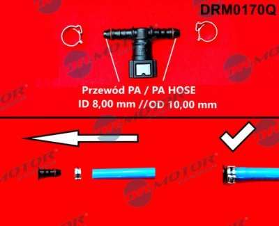 Rychlospojka na palivovou hadici "T" 7,89/8MM