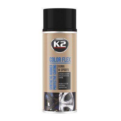 K2 COLOR FLEX gumová folie ve spreji ČERNÁ