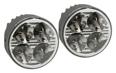 COMPASS Světla denního svícení 4 HIGH POWER LED 12V/24V (kulatá 70 mm)