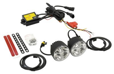 COMPASS Světla denního svícení 4 HIGH POWER LED 12V/24V (kulatá 70 mm)