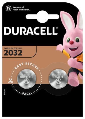 DURACELL Knoflíková baterie CR2032 blistr 2ks