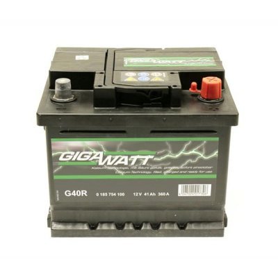 Autobaterie Gigawatt 41Ah, 12V 360A, 0 185 754 100