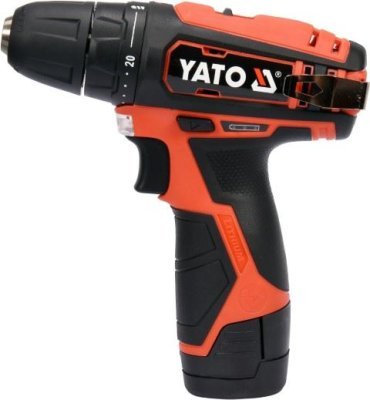 YATO akumulátorový vrtací šroubovák s 2Ah baterii