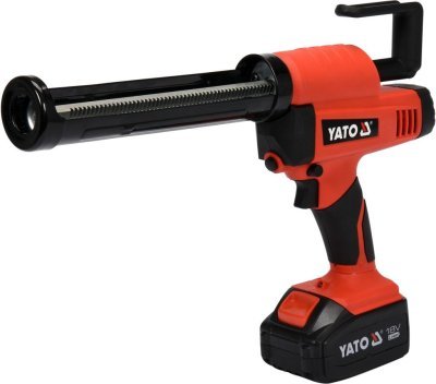 YATO akumulátorová pistol na silikon s 4Ah baterii
