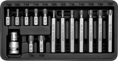 YATO sada bitů torx 15ks