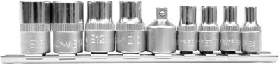 YATO Sada vnitřních nástrčných klíčů 1/4", 3/8" TORX