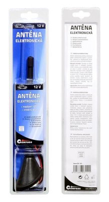 COMPASS střešní anténa elektronická 12V
