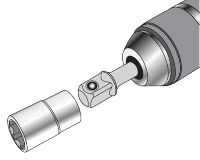 YATO Sada adaptérů pro hlavice 1/4", 3/8", 1/2"