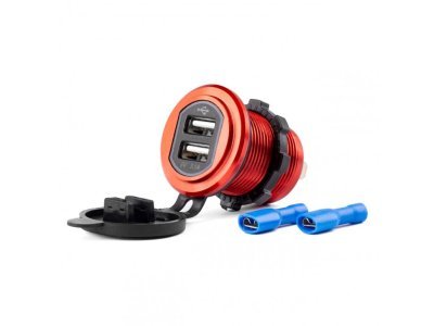 AMIO nabíječka 2x USB 12/24V