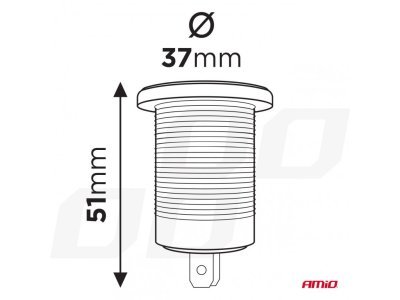 AMIO nabíječka 2x USB 12/24V