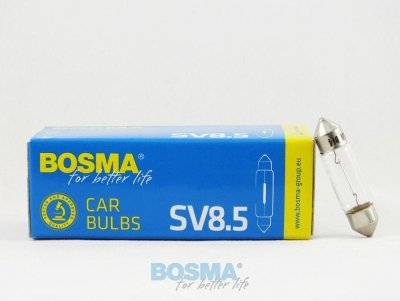 BOSMA žárovka 12V C5W SV8,5 10x36