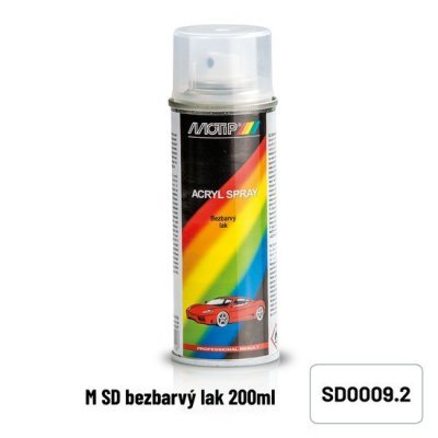MOTIP bezbarvý lak lesklý na metalízu 150 ml