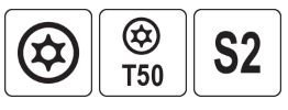 YATO šroubovák T torx T50