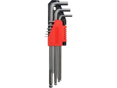 YATO YT-0506 HEX KLÍČE KULIČKA 9KS 1,5-10MM DLOUHÉ CRV