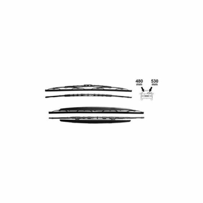 Stěrače flat FABIAI,OCTAVIA I,GOLF III, 530-475 mm